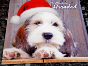 Maravillosa tarjeta de Navidad del abuelo. - Imagen 1 de 3