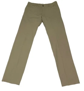 Lululemon ABC Pant slim Fit 5 Pocket Utilitech Khaki Tan Size 34x32 Great Con Rd - Picture 1 of 12