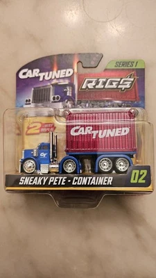 Camión fundido a presión Sneaky Pete serie 1 contenedor plataformas afinadas para automóvil #2 rojo  Foto 1 de 2
