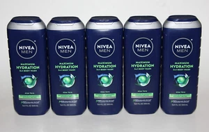 LOT (5) NIVEA MEN MAXIMUM HYDRATION BODY WASH 3in1 WITH ALOE VERA 16.9 FL OZ - Picture 1 of 1