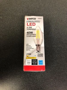 Satco Lighting 4.5W B10 LED Bulb - 350 Lumens, 2700K, 90CRI - Picture 1 of 2