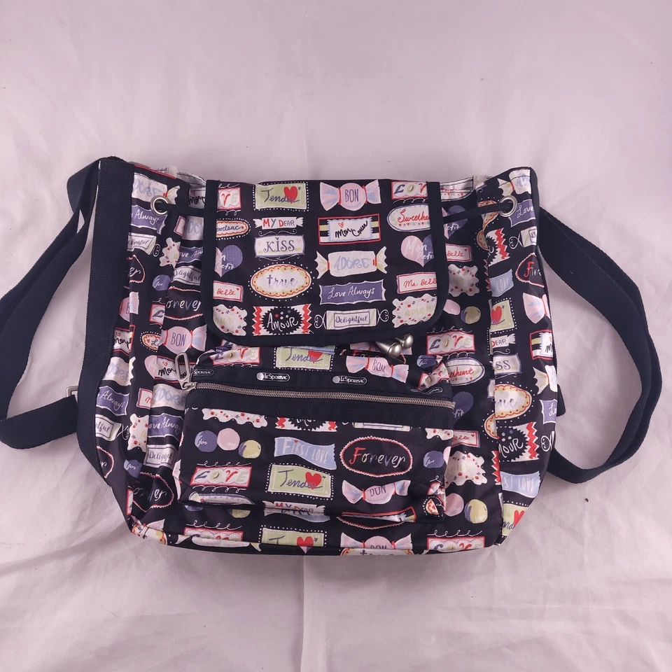 LeSportsac Bag Shoulder Peanuts X Small Edie Backpack Snoopy Stars 9808
