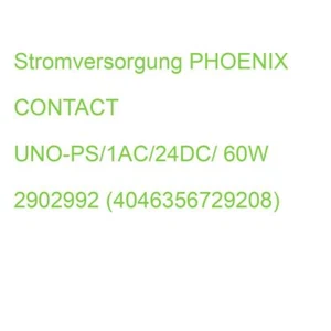 UNO-PS/1AC/24DC/ 60W Stromvers. PHOENIX CONTACT Stromversorgung 2902992 (4046356 - Bild 1 von 2