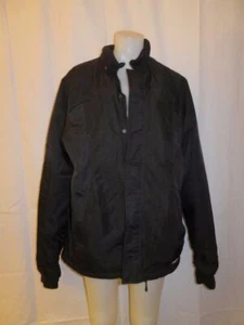 MENS ELEMENT BLACK NYLON FULL ZIP JACKET SIZE L - Picture 1 of 6