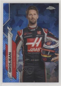 2020 Topps Chrome Sapphire Edition Formula 1 F1 Racers Romain Grosjean Rookie RC