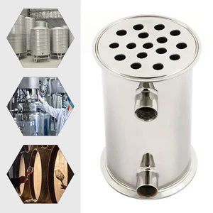 OD 4" Dephlegmator Reflux Condenser 16 Tubes For Moonshine Distillation Column - Picture 1 of 12