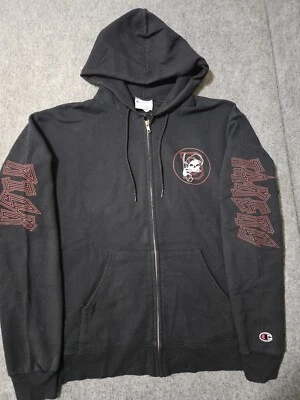 Champion Grim Reaper Risk Taker Bad Influence Sudadera con Capucha Negra Cremallera Completa Talla M Foto 1 de 4