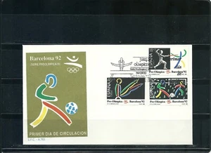 FDC Año 1989 Olímpiada Barcelona´92 EDIFIL 3025, 3026, 3027 en Sobre Primer Día - Imagen 1 de 1