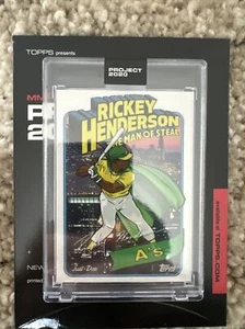 Topps Project 2020 Rickey Henderson by Don C #398 With Box PR Only 4,527! - Picture 1 of 2