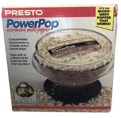 Microondas Multi Palomitas de Maíz Presto PowerPop de Colección Orville Redenbacher Nueva Caja Curvada Foto 1 de 4