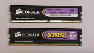 2 x 1 GB DDR2-RAM 240 poli PC2 6400 800 MHZ CORSAIR CM2X1024-6400 - Foto 1 di 2
