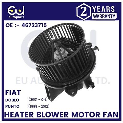New Heater Blower Motor Fan For Fiat Doblo 119 223 Punto 188 2001-ON 46723715 • 78.73€