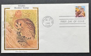 AtoZ. Owl FDC Colorano Silk Cachet 1988 - Picture 1 of 1