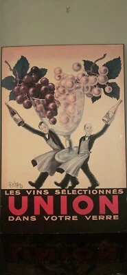 复古海报 - LES VINS SELECTIONNES UNION ROBERT WOLFF 著 (Robys) — 第 1/2 张图片