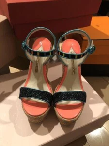Sophia Webster Sandals Multicolor Wedge Sole Women's Size EU 37 US 6.5 Used - Picture 1 of 4