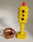 VINTAGE Fisher Price Little People 2500 Street Traffic Stop Light Sign Chair Lot