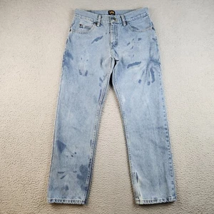 LEE Jeans Men's 31x29 Regular Light Wash Straight Leg Cowboy Blue Denim Pants - Picture 1 of 13