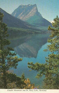 Vintage Postcard Citadel Mountain St Mary Lake Glacier National Park post mart - Picture 1 of 9