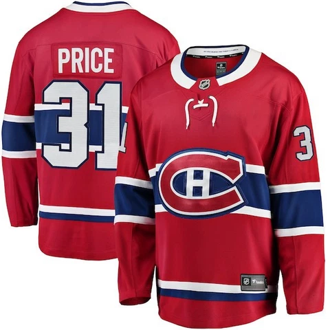 Men's Montreal Canadiens Carey Price Fanatics Red Home Breakaway Jersey X-Small Cover