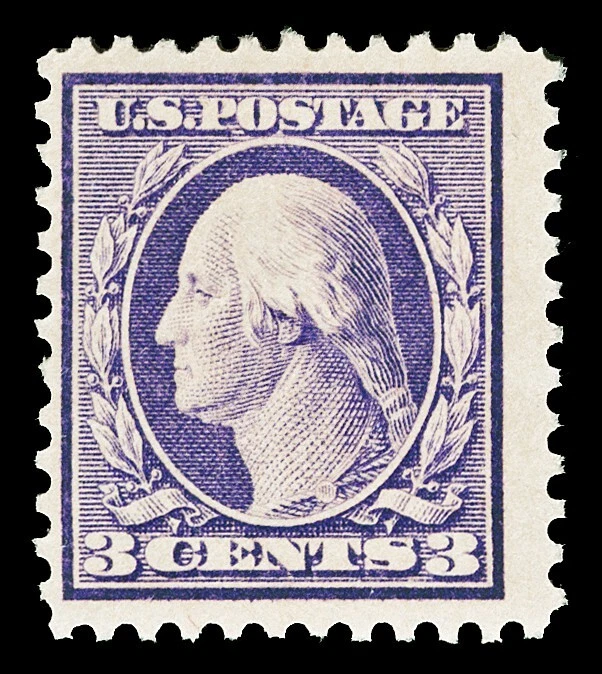 Scott 501 1917 3c Washington Perforated 11 Issue Mint F-VF OG NH Cat $20 - Image 1 of 1