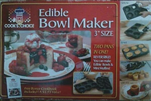 NEW Cooks Choice Gourmet Bowl Maker 3" Edible Bowls Non Stick As Seen on TV - Picture 1 of 2