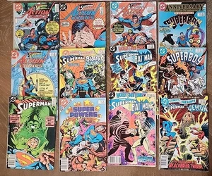 Superman Comics Lot Of 12 Unknown Grades - Picture 1 of 5