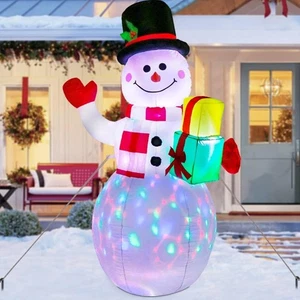 5ft Gonfiabili Natalizi Blow Up Decorazioni da Giardino, Aggiornamento Pupazzo di Neve Natale Infl... - Foto 1 di 6