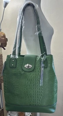 NWT Franco Sarto Leaf Green U-Turn Tote - Image 1 of 4