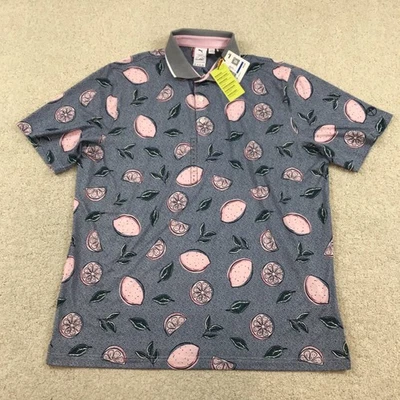 Polo Puma Arnold Palmer Para Hombre XL Rosa Limonada Nuevo Foto 1 de 4