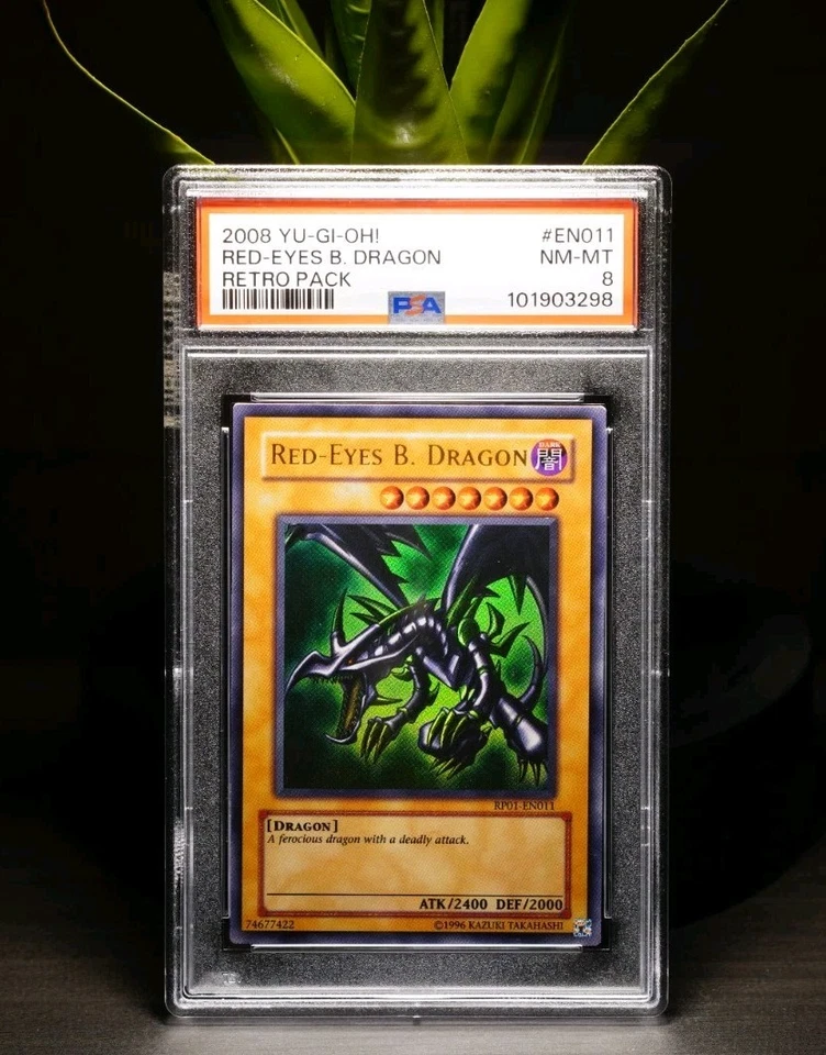 Red-Eyes Black Dragon - PSA 8 - Retro Pack 1 - Image 1 of 1