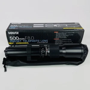 Bower SLY500PC High-Power KIT 500mm f/8 Telephoto Lens for Canon - Picture 1 of 6