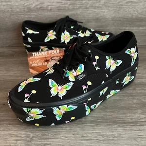 Vans Authentic Stacked Morph Blackout Glow In The Dark Size 8 Women's NWOB - Picture 1 of 8
