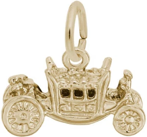 Gold-Plated Sterling Silver Royal Carriage Charm by Rembrandt - Picture 1 of 2