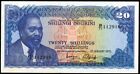 Kenia Paper Money 1975 Dwadzieścia szylingów Lions Banknot