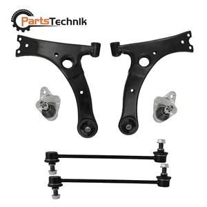 Brazos de control inferiores delanteros 6 piezas rótulas barra estabilizadora para Toyota Corolla 2003-2008 - Imagen 1 de 12