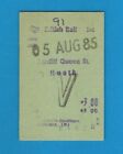 British Rail Season Ticket ~ Br(W) 2Nd Weekly - Cardiff Queen St & Heath - 1985