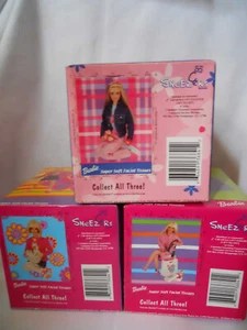 Barbie (3) SNEEZERS TISSUE 1999 Unused Box of 72 each - Picture 1 of 2