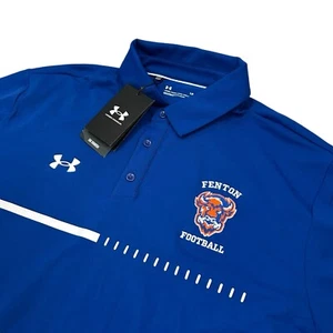 Under Armour lockeres Golf Polo Herren groß blau bestickt neu mit Etikett neu mit Etikett - Bild 1 von 9