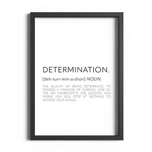 Bestimmung Definition Druck Büro Motivation Wandbild Inspirierende Zitate - Bild 1 von 1