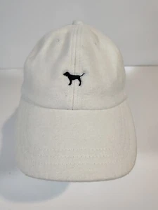 Victoria's Secret VS Pink Cap Hat Wool Bld Embroidered Low Profile Adjust Cream - Picture 1 of 7