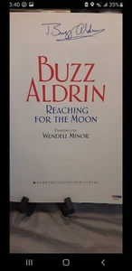 PSA authentifiziert signiert Buzz Aldrin Buch Reaching for the Moon NEU! - Bild 1 von 5