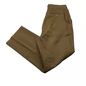 CO-OP Men's 100% Cotton Flat Front Chino Pants Khaki/Tan • Italy • 34x30 - Picture 1 of 9