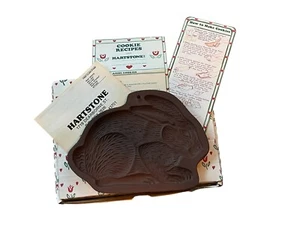 1989 Hartstone Pottery Bunny Rabbit Hare Cookie Mold 8.5" Stoneware NOS - Picture 1 of 7