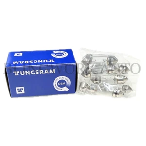 10PCS TUNGSRAM OEM 35mm 36mm 12V 5W Festoon Halogen Replacement Light Bulbs - Picture 1 of 5