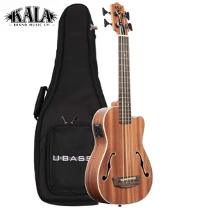 Kala U-BASS Journeyman Acoustic Electric Ukulele with F-Holes Satin Finish - Picture 1 of 5