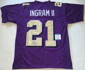 Mark Ingram signed Baltimore Ravens Custom jersey autographed Beckett BAS - Picture 1 of 4
