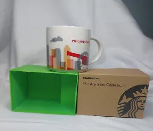 Starbucks You Are Here Collection PHILADELPHIA Coffee Tea Mug Cup 14 oz 2015 NIB - Picture 1 of 7