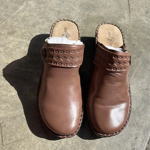 Duck Head Clogs Side Kick Pantoletten Pantoletten Schuhe braun Leder Damen 11M - Bild 1 von 7