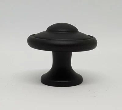 Berenson #2927-155 Euro Tradition negro mate 1 3/16" diámetro perilla de gabinete/mueble Foto 1 de 3