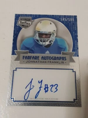 Johnathan Franklin Green Bay Packers 2013 Press Pass Fanfare Certified Autograph - Image 1 of 2